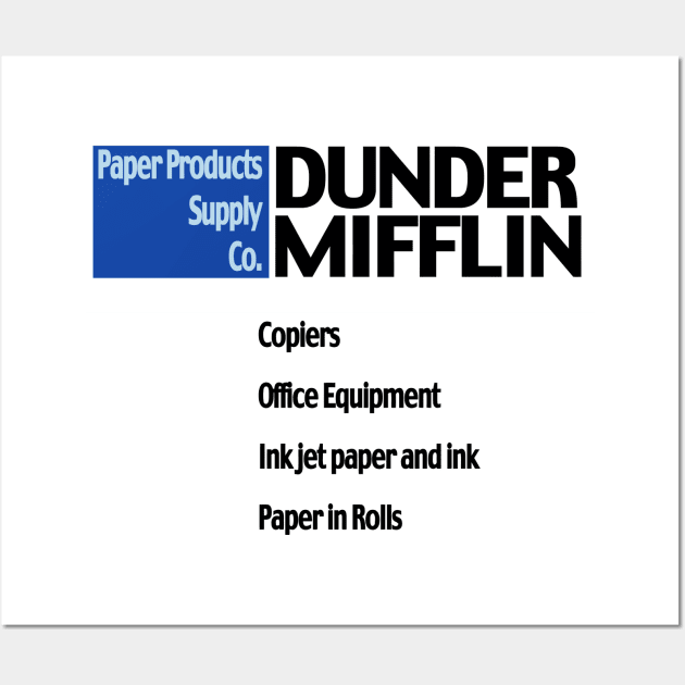 Dunder Mifflin Wall Art by bluesentinel87